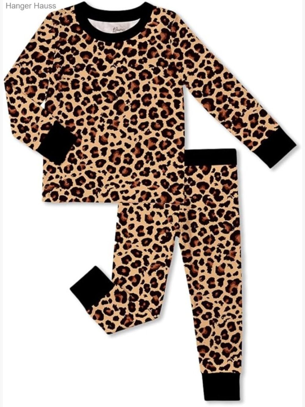 Toddler Pajama Set 2-Piece Long Sleeve Crew Neck Pull On Kids